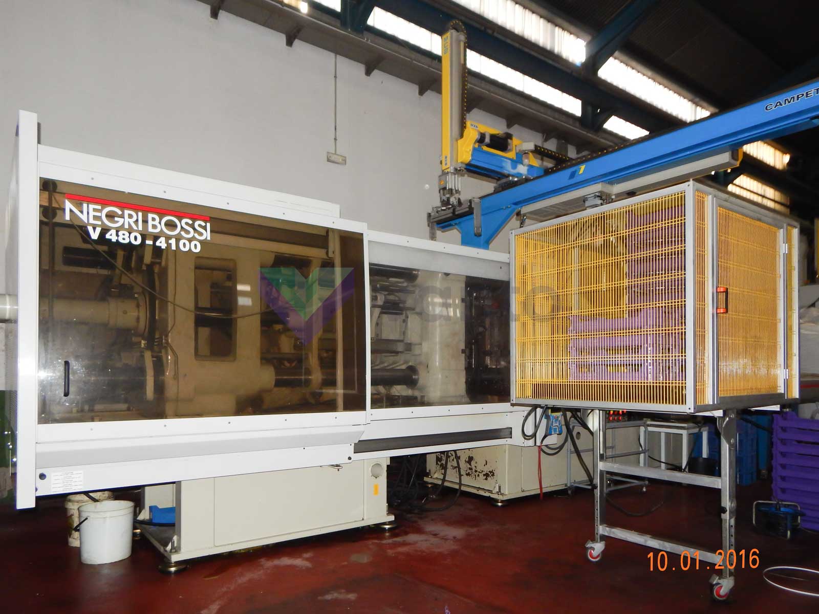 NEGRI BOSSI CANBIO V480 - 4100 480t injection molding machine (2003) id5414