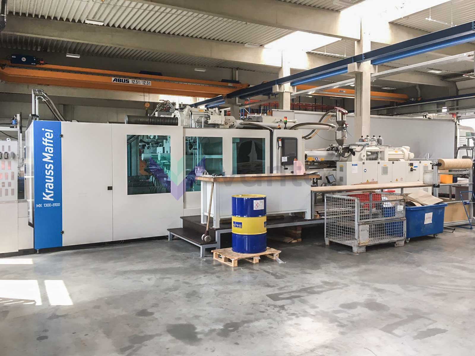 KRAUSS MAFFEI KM 1300-8100 MX Injection molding machine 1300t (2014) id10408