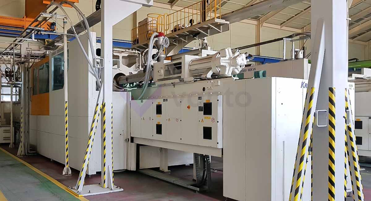 KRAUSS MAFFEI KM 2300-17200-12000 MX W 2300t injection molding machine (2008) id10117