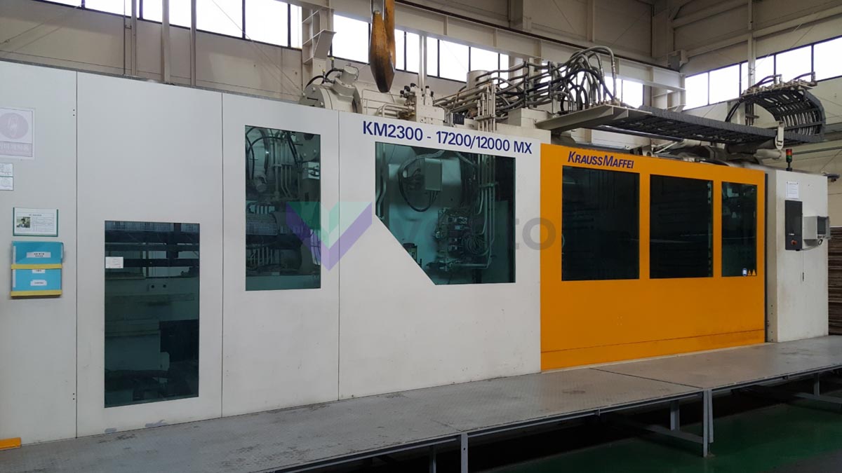 KRAUSS MAFFEI KM 2300-17200-12000 MX W 2300t injection molding machine (2008) id10222