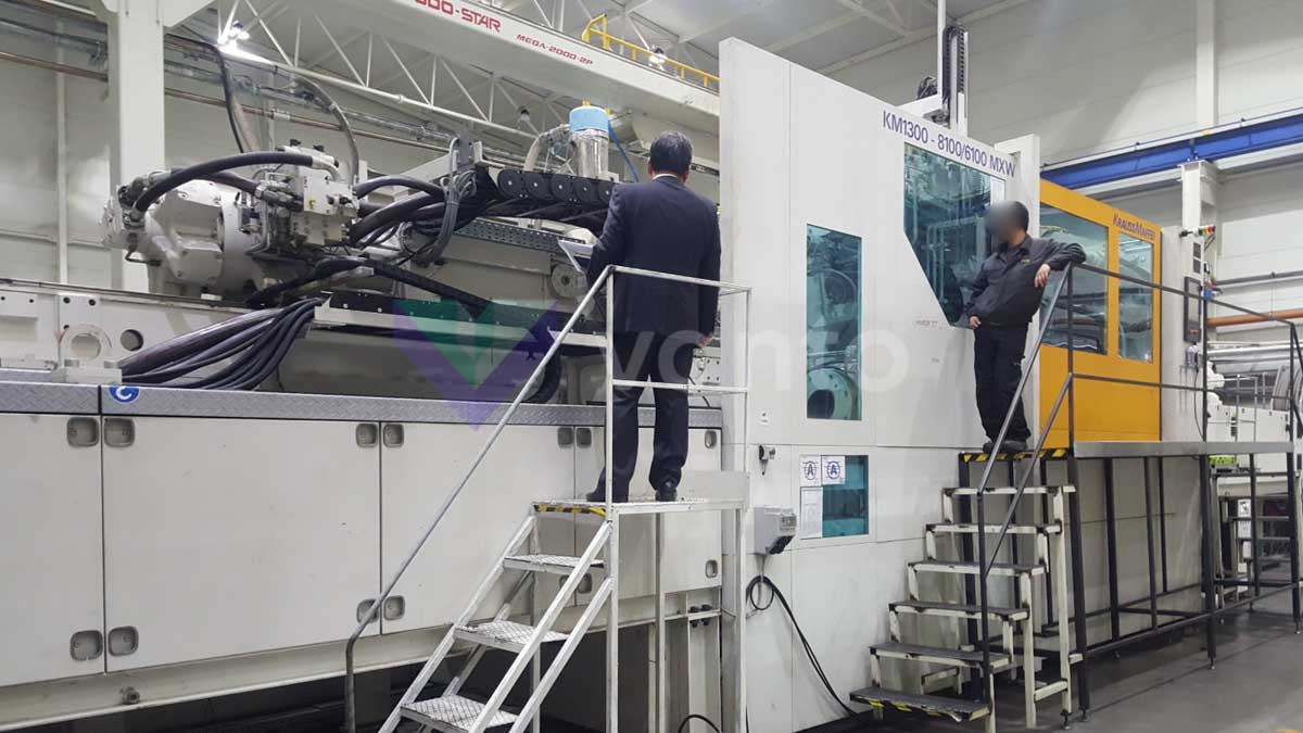 KRAUSS MAFFEI KM 1300-8100-6100 MX Injection molding machine 1300t (2008) id10219