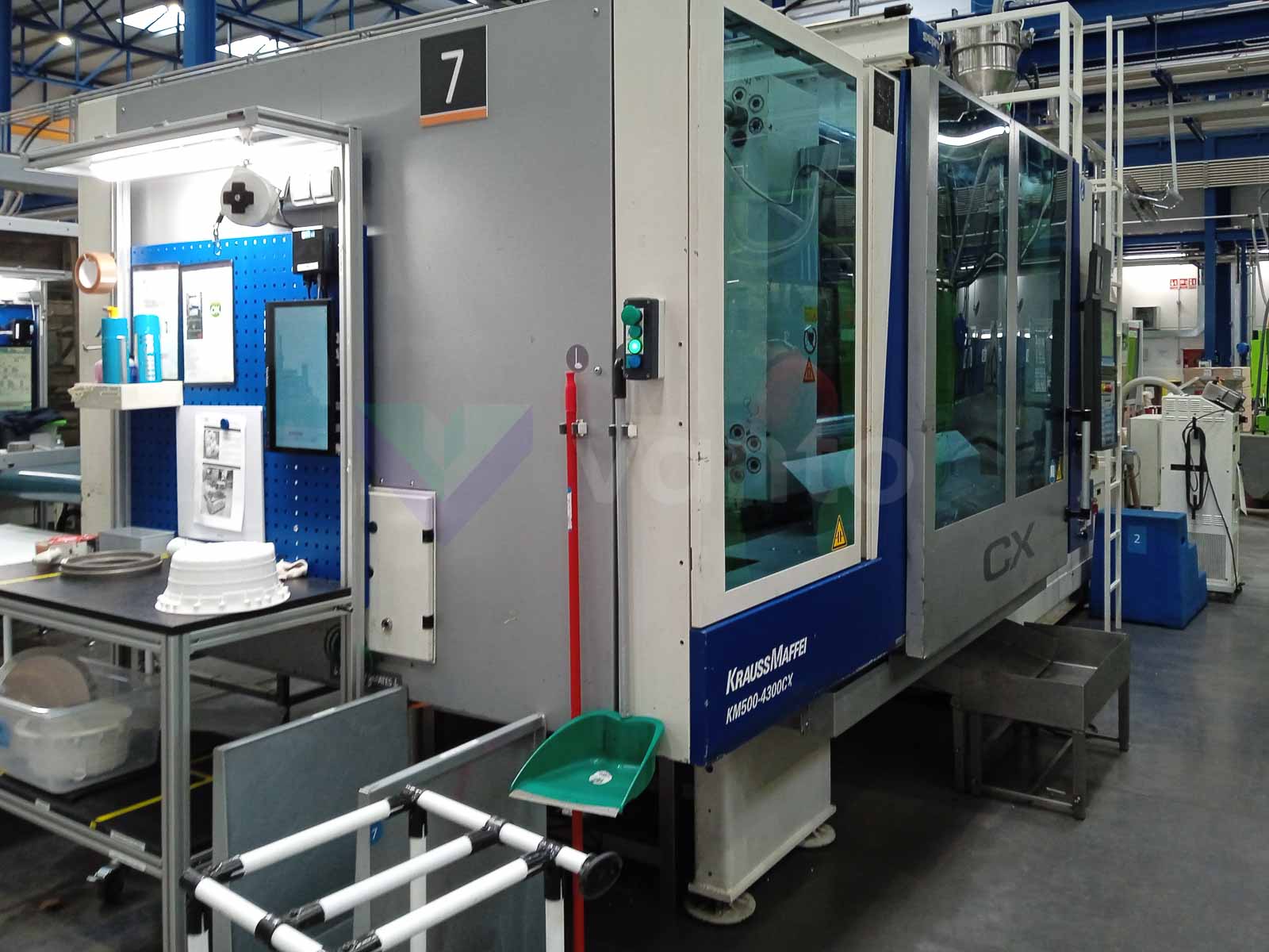 KRAUSS MAFFEI KM 500-4300 CX 500t injection molding machine (2008) id10658