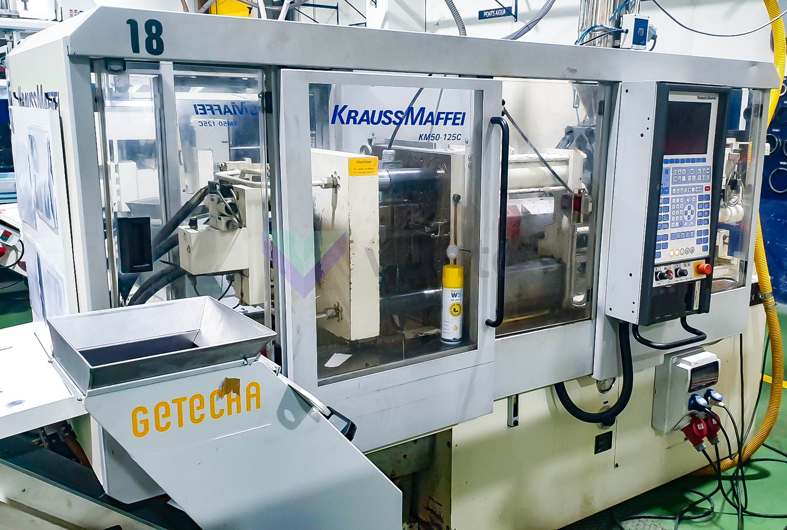 KRAUSS MAFFEI KM 50-125 C 50t injection molding machine (1999) id10780 ...